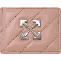 Off-White - "Jackhammer" Kartenhalter, Leder, Logo (Pink)