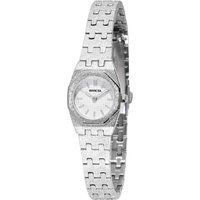 Elegante silberne Mini Damenuhr