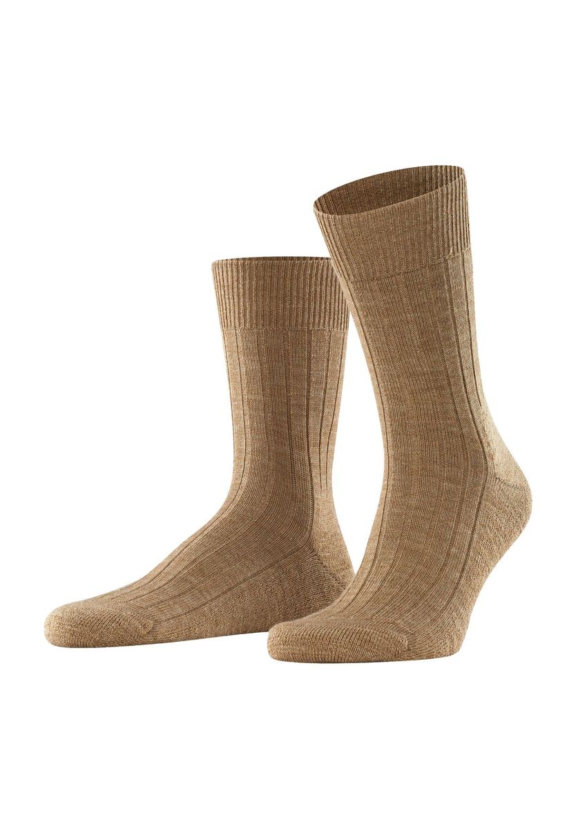 FALKE Teppich im Schuh Socken, Rippbündchen, Plüschsohle, für Herren, braun, 41/42