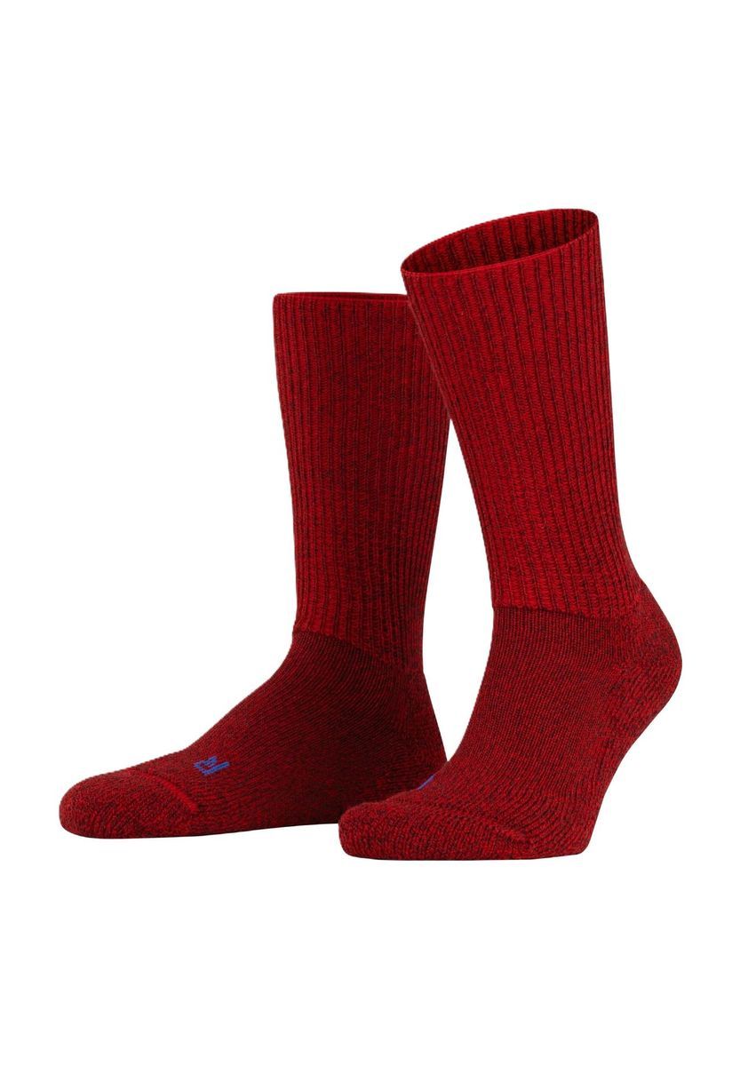 Sportliche Gerippte Wollmischung Socken