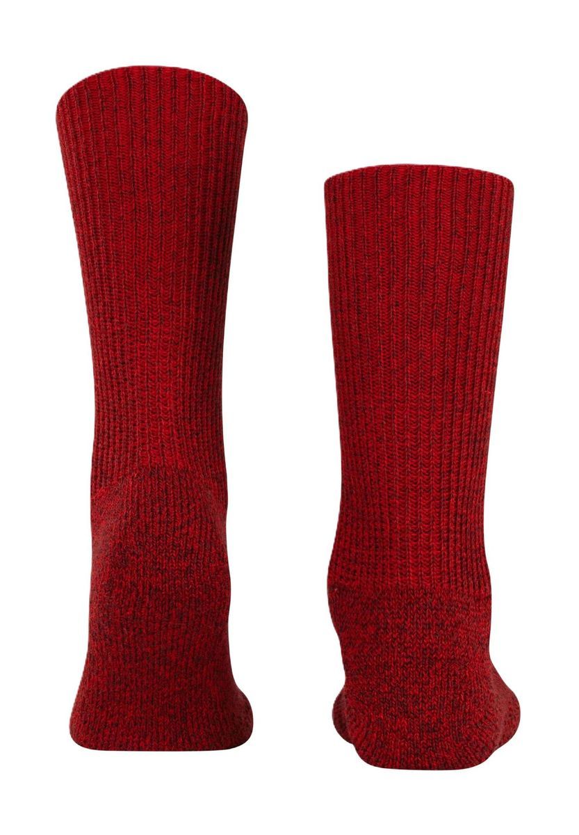 Sportliche Gerippte Wollmischung Socken