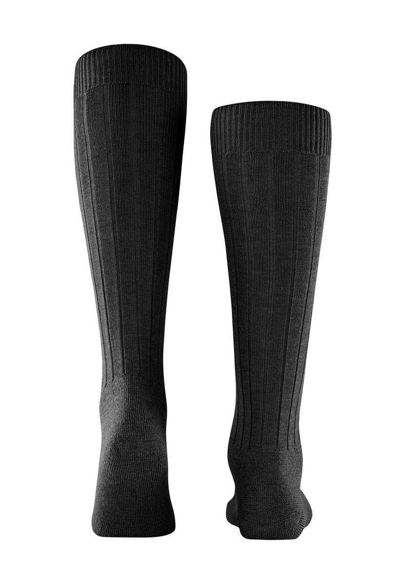 Herren Kniestrümpfe aus Merinowolle mit Rippenstruktur