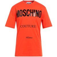 Moschino - "Couture" T-Shirt für Herren, Logo (Orange)