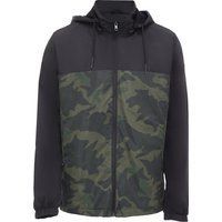 Herren Jacke mit Camouflage-Einsatz und Kapuze