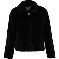 Elegante Jacke aus Kunstpelz mit Kragen