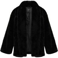 Elegante Jacke aus Kunstpelz mit Kragen
