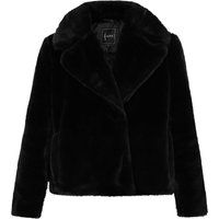 Elegante Jacke aus Kunstpelz mit Kragen