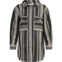 IZIA Hemdjacke Mädchen schwarz-wollweiß