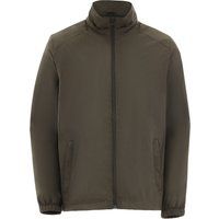 Olivgrüne Bomberjacke mit Reißverschluss