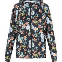 Leichte Kapuzenjacke mit Blumendruck