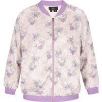 Faina Jacke Frauen cremeweißviolett