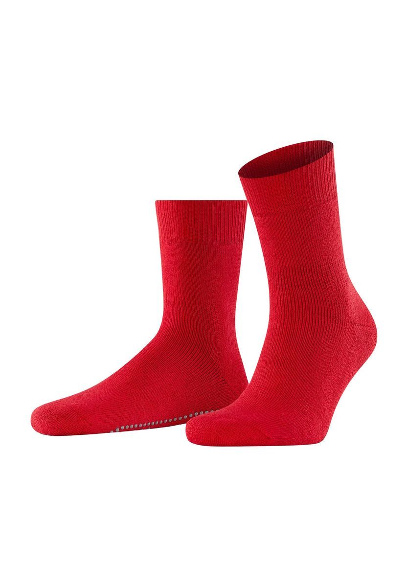 Hüttensocken mit Grippsohle und Merinowolle