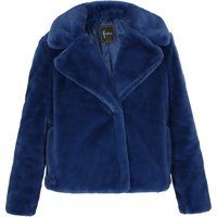 Elegante Jacke aus Kunstfell mit Kragen
