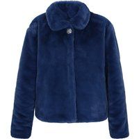 Elegante Jacke aus Kunstfell mit Kragen