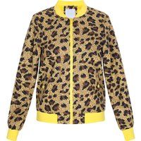 Bomberjacke mit Animal Print