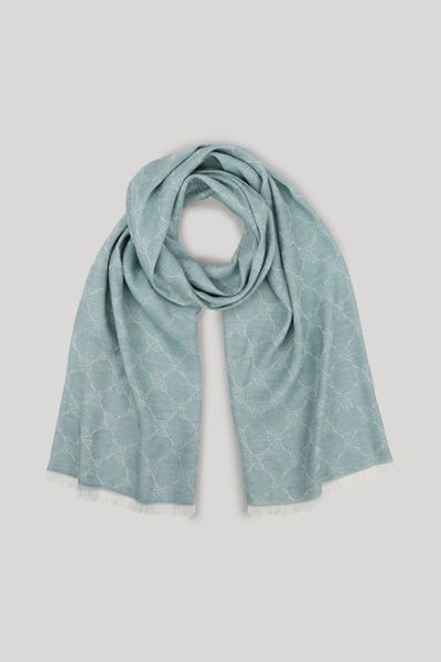 Joop! Ferdis Schal in Hellgrün mit Logo-Jacquard-Design