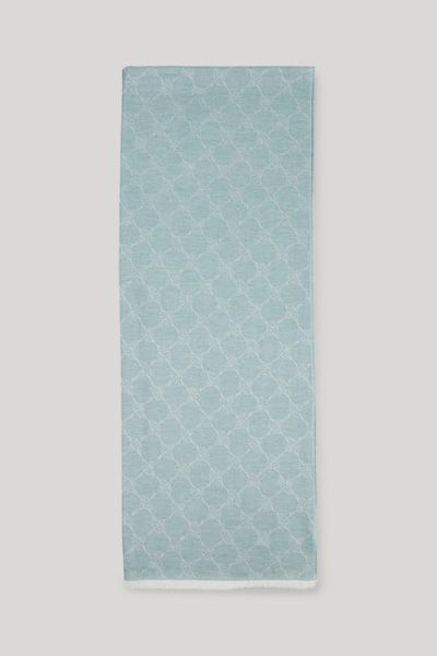 Joop! Ferdis Schal in Hellgrün mit Logo-Jacquard-Design