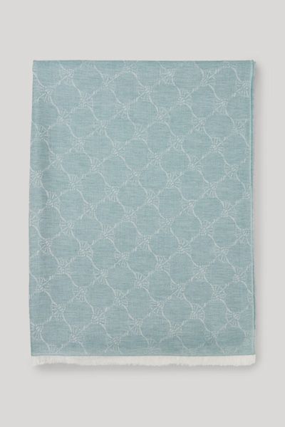 Joop! Ferdis Schal in Hellgrün mit Logo-Jacquard-Design