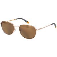 Aviator-Sonnenbrille mit roségoldenem Metallrahmen