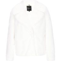 Plüschjacke aus Kunstfell mit offener Vorderseite