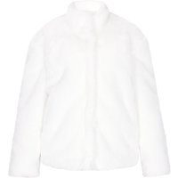 Plüschjacke aus Kunstfell mit offener Vorderseite