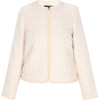 Elegante Tweedjacke mit Struktur und Bordüre