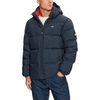 Essentielle Daunen-Pufferjacke mit Kapuze