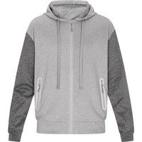 Herren Zip-Up Hoodie mit Kontrastärmeln