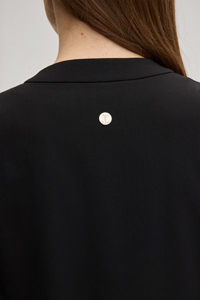 Blazer Jadora in Schwarz Peplum Jacke mit goldenen Knöpfen