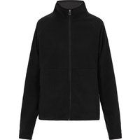 Damen Fleecejacke mit Reißverschluss, Schwarz
