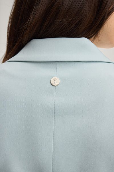 Blazer Jacoba hellblau taillierte Passform Stretch Viskosemischung