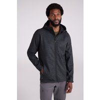 Wasserdichte Softshelljacke mit Kapuze für Herren