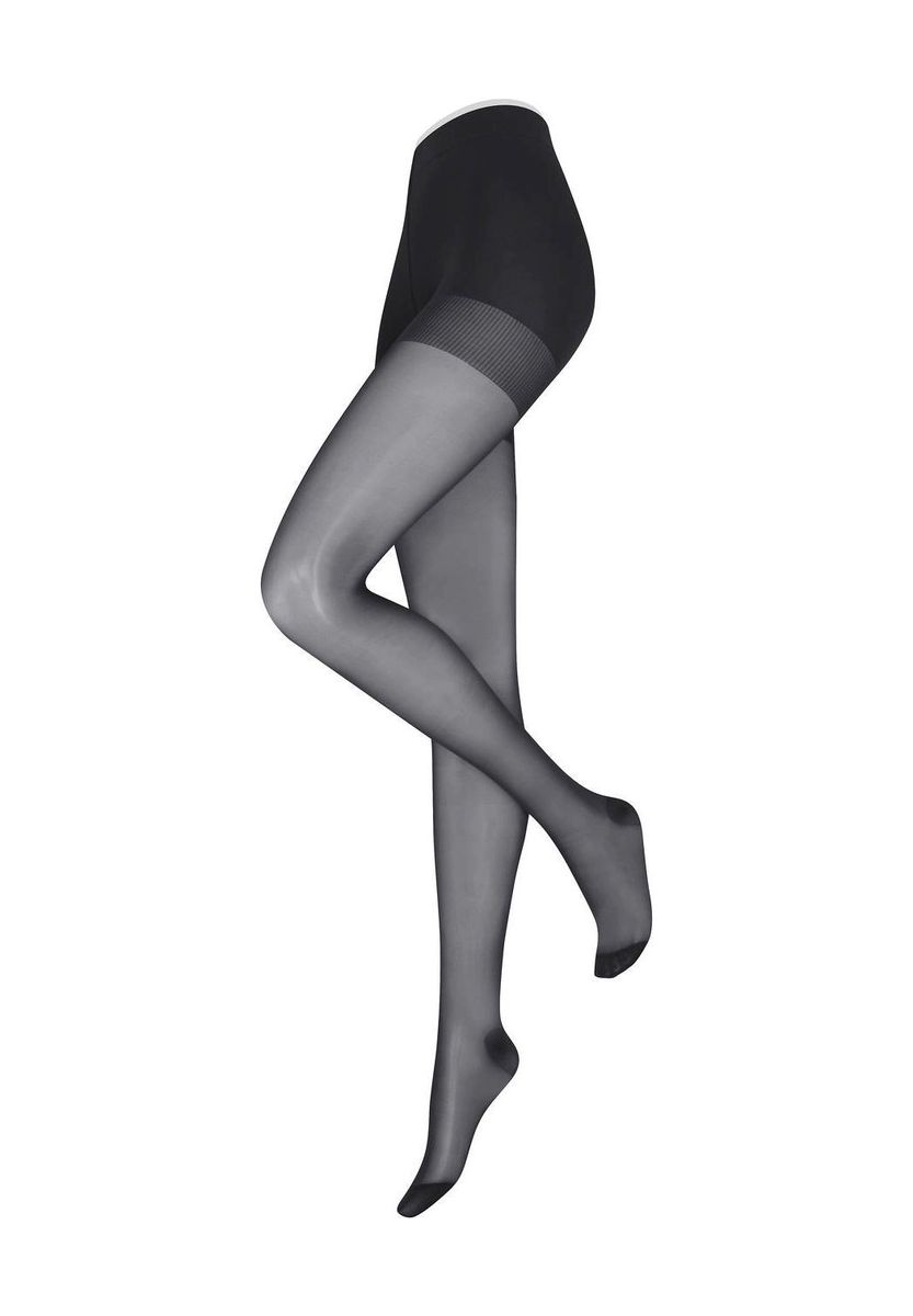 Stützende, transparente Strumpfhose mit Kontroll-Top