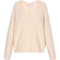 Klassischer Strickpullover mit V-Ausschnitt