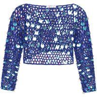 IZIA Pullover Frauen Blau