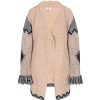 IZIA Strickjacke Damen Beige Mehrfarbig