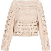 Faina Pullover Frauen Beige Creme