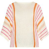 usha Pullover Frauen creme mehrfarbig