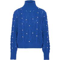 Faina Pullover mit Perlen Damen KÖNIGSBLAU
