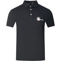 Aquascutum - "Aldis London" Poloshirt für Herren/Damen Unisex (Schwarz/Weiß)