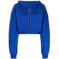 Off-White - "Embr" Kapuzenpullover für Damen, kurz geschnitten (Blau)