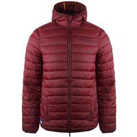Aquascutum - "Bordeaux" Kapuzenjacke für Herren, Logo (Rot)