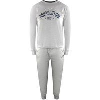 Aquascutum - "Old School" Trainingsanzug für Herren, Rundhalsausschnitt (Grau)