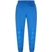 Blaue Baumwoll-Trainingshose mit Logo-Print