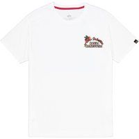 Baumwoll T-Shirt mit Grafikprint, reguläre Passform