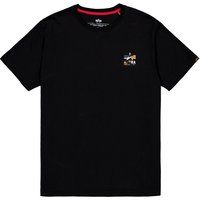 Lässiges Camo Logo Grafik T-Shirt