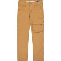 Olivgrüne Cargohose mit geradem Bein