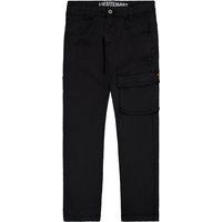 Olivgrüne Cargohose mit geradem Bein