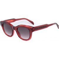 Rote rechteckige Sonnenbrille