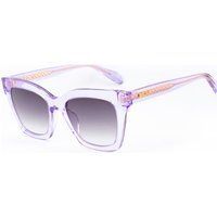 Cat-Eye-Sonnenbrille mit transparentem Rahmen